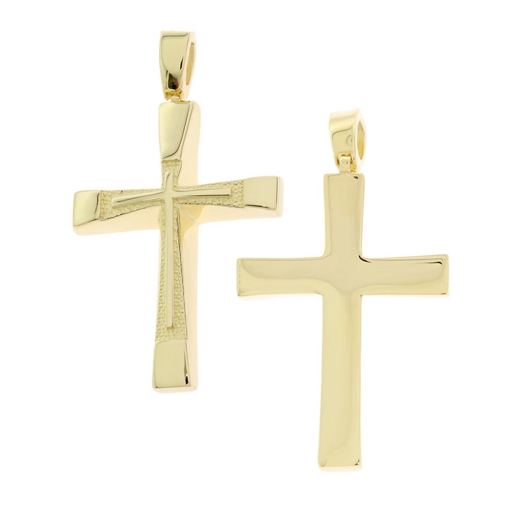 CROSS for Men Double Sided SENZIO Collection K14 Yellow Gold 5KR.D1022CR