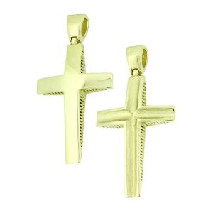 CROSS Men Double Sided 14K from Yellow Gold 5KR.D26CR - 14172