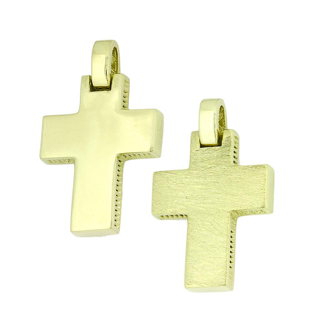 CROSS Men Double Sided 14K from Yellow Gold 5KR.D32CR