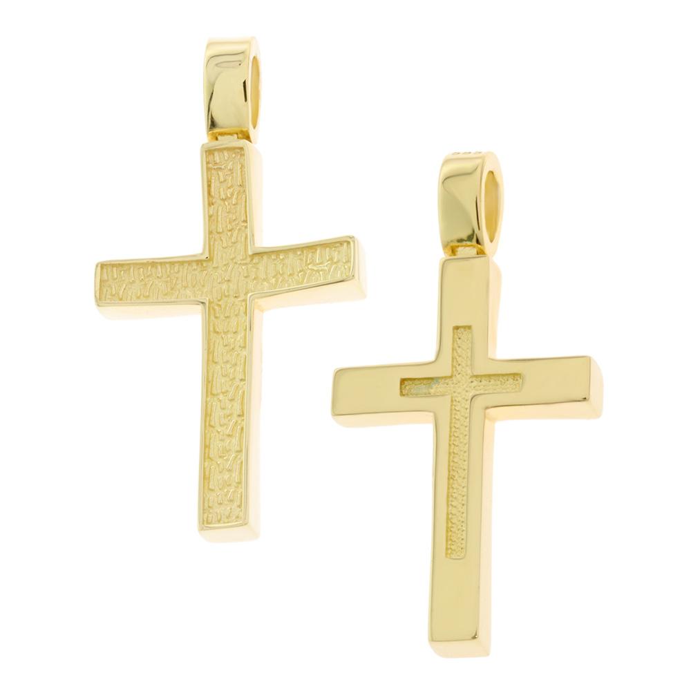 CROSS for Men Double Sided SENZIO Collection K14 Yellow Gold 5KR.D481CR