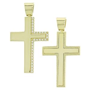 CROSS Women from Yellow Gold K14 with Zircon 5KR.D61CR - 50623