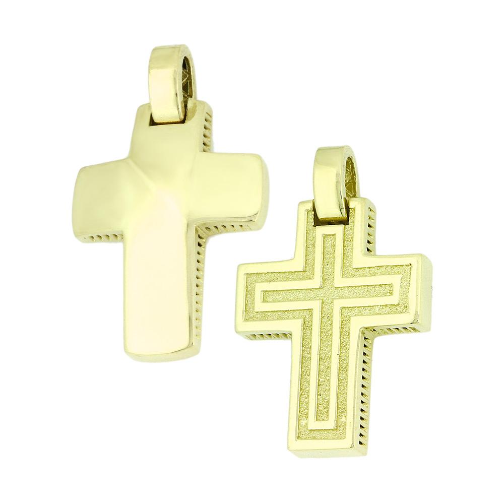 CROSS Double Sided from 14K Yellow Gold 5KR.D6CR