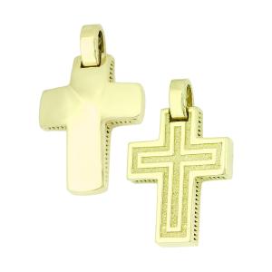 CROSS Double Sided from 14K Yellow Gold 5KR.D6CR - 13489