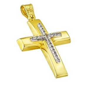 CROSS Women's SENZIO Collection K14 Yellow and White Gold with Zircon Stones 5LAV.CR8958 - 57495
