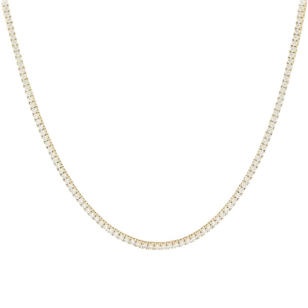 NECKLACE Riviera SENZIO Collection Yellow Gold K14 with Zircon Stones 5MAK.9300C
