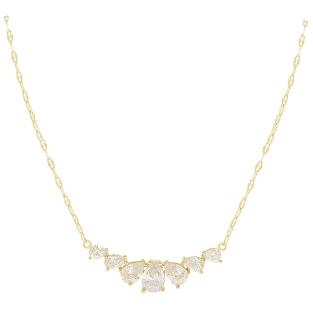 NECKLACE SENZIO Collection K14 Yellow Gold with Zircon Stones 5MAK.1927C