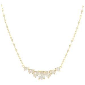 NECKLACE SENZIO Collection K14 Yellow Gold with Zircon Stones 5MAK.1927C - 50712