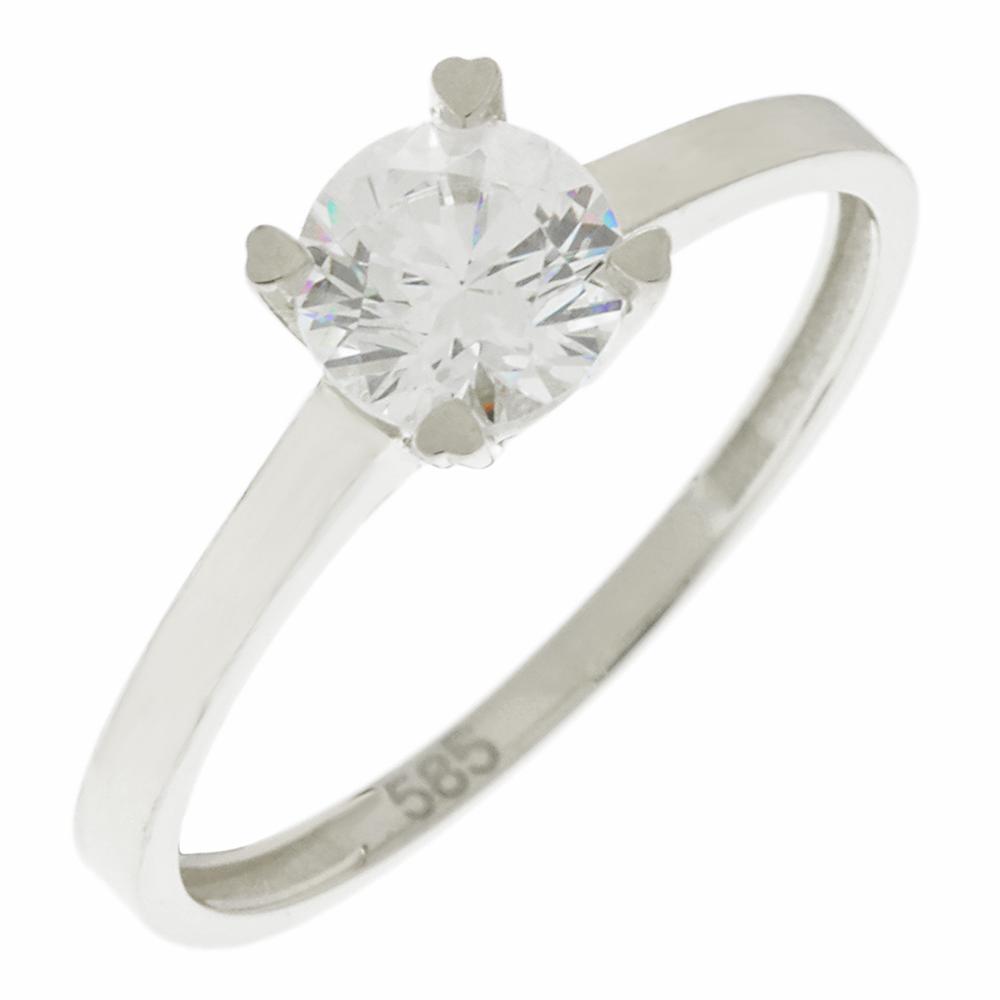 RING Single Stone White Gold 14K with Zircon 5MAK.01.428BR