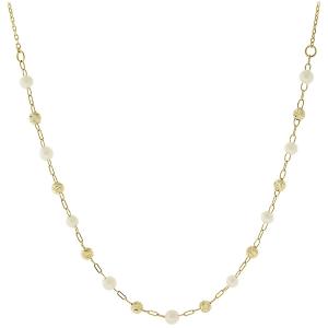 NECKLACE SENZIO Collection Yellow Gold K14 with Pearls 5MAK.9931C - 50704