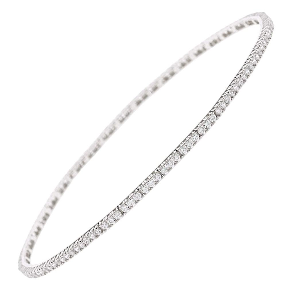 BRACELET Riviera SENZIO Collection White Gold K14 with Zircon Stones 5NI.1003BB