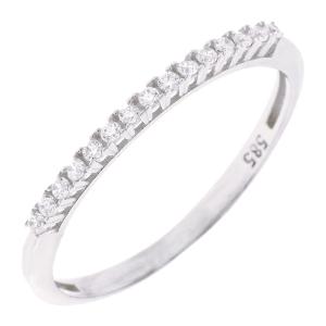RING Row White Gold K14 with Zircon Stones 5NI.1003BR - 61015