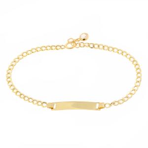 IDENTITY Bracelet K14 in Yellow Gold with Zircon Stones 5NI.201B - 58993