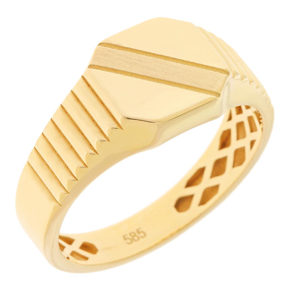 RING Men's SENZIO Collection K14 Yellow Gold 5NI.500R