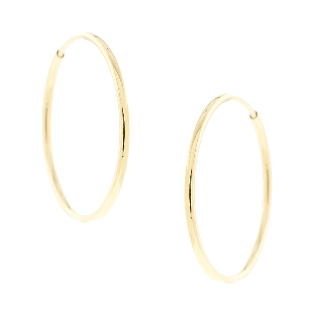 EARRINGS Hoops SENZIO Collection K14 Yellow Gold 5QU.12020OR