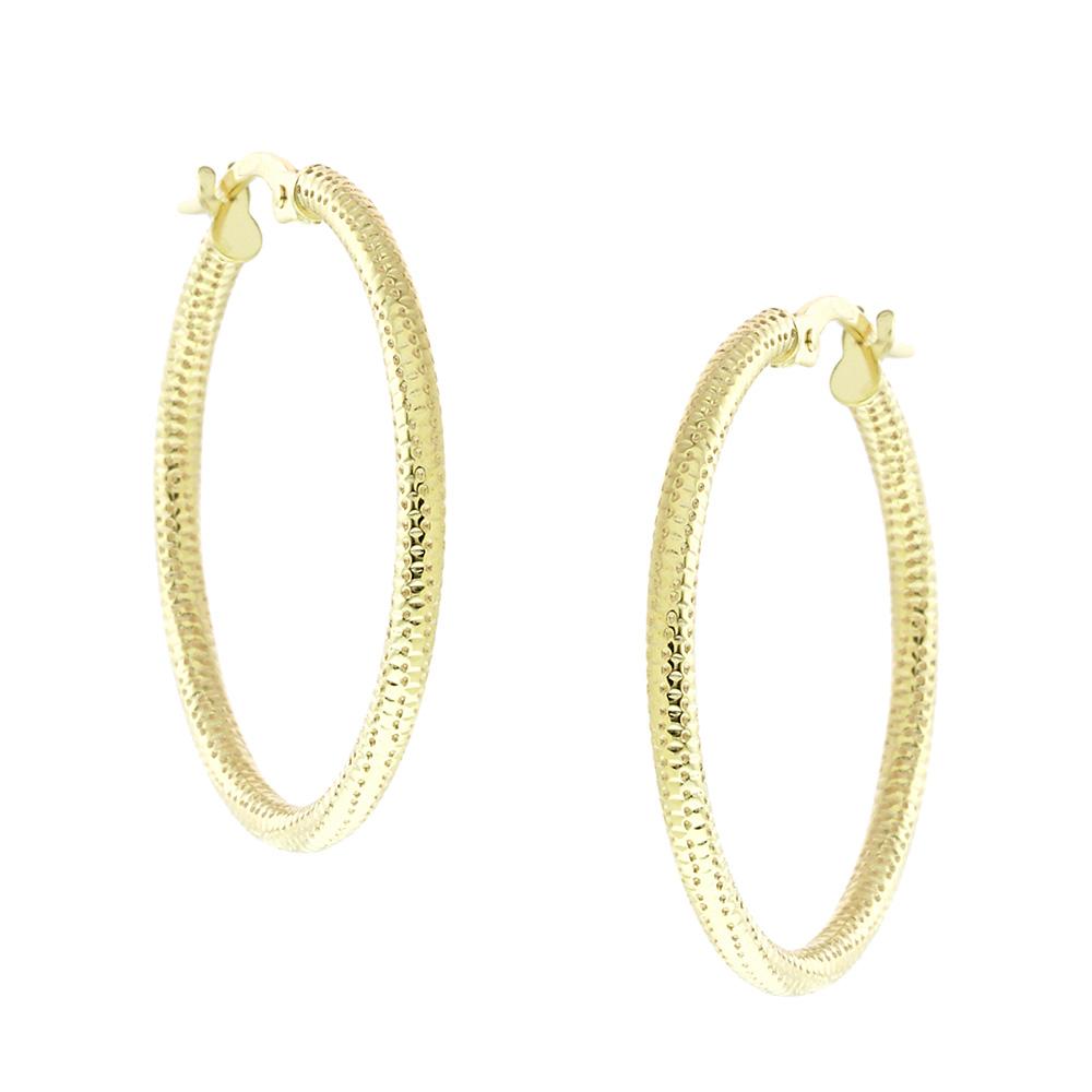 EARRINGS Hoops SENZIO Collection K14 Yellow Gold 5QU.302030OR