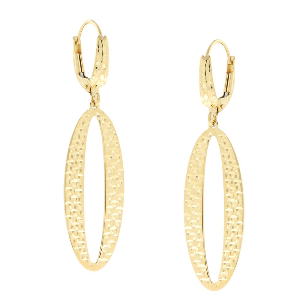 EARRINGS Hanging SENZIO Collection K14 Yellow Gold 5RES.617OR