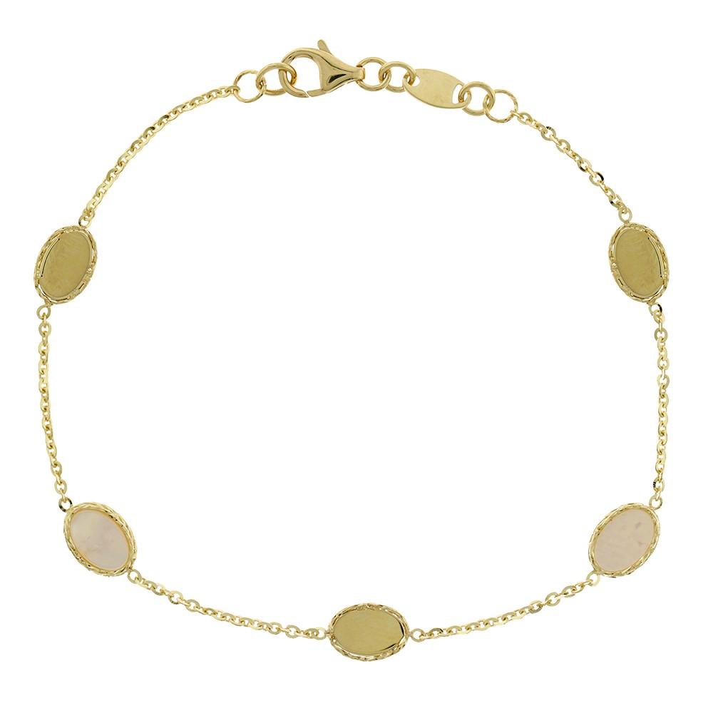 ΒΡΑΧΙΟΛΙ SENZIO Collection Κ14 Κίτρινο Χρυσό με Φίλντισι 5RG.7975B
