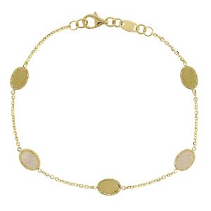 ΒΡΑΧΙΟΛΙ SENZIO Collection Κ14 Κίτρινο Χρυσό με Φίλντισι 5RG.7975B - 58998