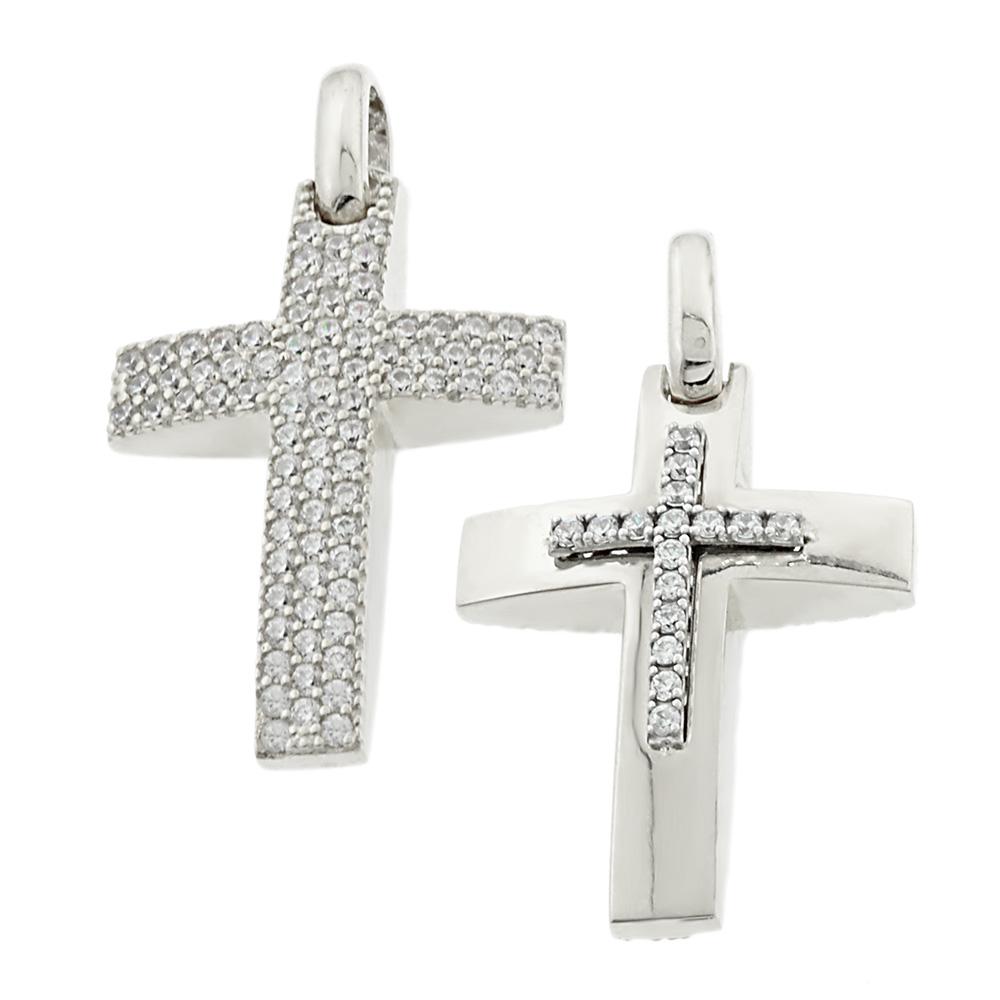 CROSS SENZIO Collection K14 White Gold with Zircon Stones 5XA.01.B187BCR