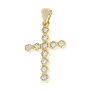 CROSS Women's SENZIO Collection K14 Yellow Gold with Zircon Stones 5XA.266CR - 56275