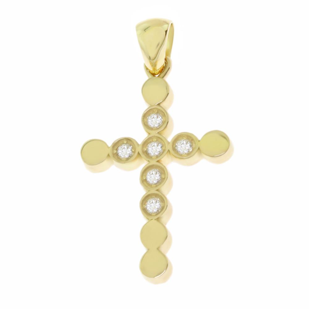 CROSS Women's SENZIO Collection K14 Yellow Gold with Zircon Stones 5XA.273CR