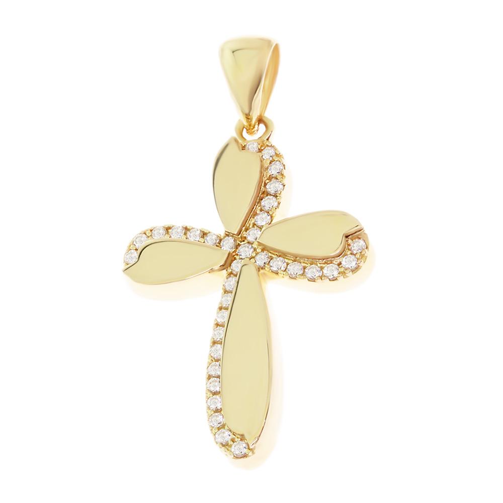 CROSS Women's SENZIO Collection K14 Yellow Gold with Zircon Stones 5XA.274CR