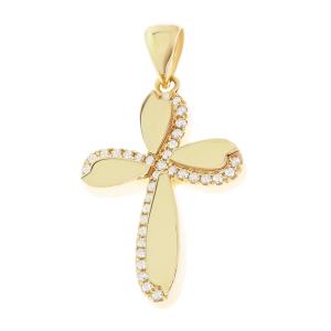 CROSS Women's SENZIO Collection K14 Yellow Gold with Zircon Stones 5XA.274CR - 56295