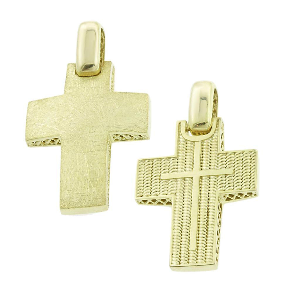 CROSS Double Sided SENZIO Collection K14 Yellow Gold 5XA.A413CR
