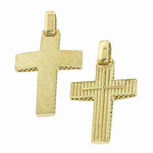 CROSS Double Sided from K14 Yellow Gold 5XA.A415CR - 16591