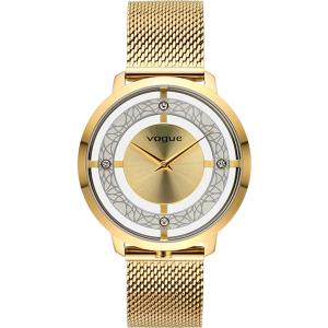 VOGUE Cannes 35mm Gold Stainless Steel Mesh Bracelet 610742 - 7509