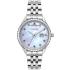 BREEZE Glacier Swarovski White Mother Of Pearl Dial 38mm Silver Stainless Steel Bracelet 612401.3 - 0