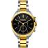 BREEZE Glow Raider Chronograph 40mm Two-Tone Silver & Gold Stainless Steel Bracelet 712031.7 - 0