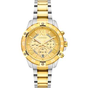 BREEZE Spectacolo Swarovski Chronograph Gold 38mm Two Tone Gold Stainless Steel Bracelet 712441.2 - 38062