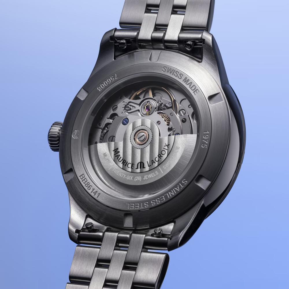 MAURICE LACROIX 1975 Automatic Blue Dial 40mm Silver Stainless Steel Bracelet 756008-SS002-430-1
