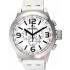 TW STEEL Chronograph 45mm Silver Stainless Steel White Leather Strap TW636 - 0