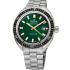 EDOX Hydro-Sub Date Automatic Chronometer Green Dial 42mm Silver Stainless Steel Bracelet 80128-357JNM-VID - 0