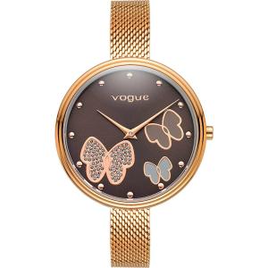 VOGUE Papillon II 37mm Rose Gold Stainless Steel Mesh Bracelet 812453 - 6854