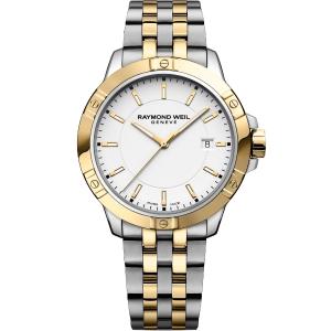 RAYMOND WEIL Tango White Dial 41mm Two Tone Gold Stainless Steel Bracelet 8160-STP-30041 - 60991
