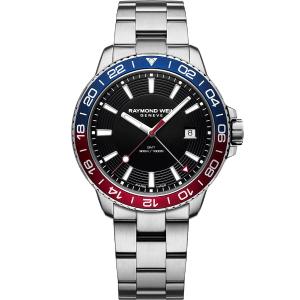 RAYMOND WEIL Tango Diver GMT 42mm Silver Stainless Steel Bracelet 8280-ST3-20001 - 32881