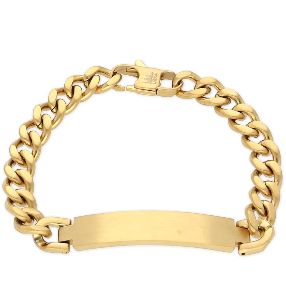 BRACELET Men's Identity LISKA from Gold-Plated Stainless Steel 845BR227-D