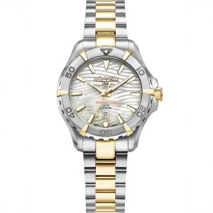 ROAMER Deep Sea 200 Ladies White Pearl Dial 34mm Two Tone Gold Stainless Steel Bracelet 860844-47-20-20 - 60602