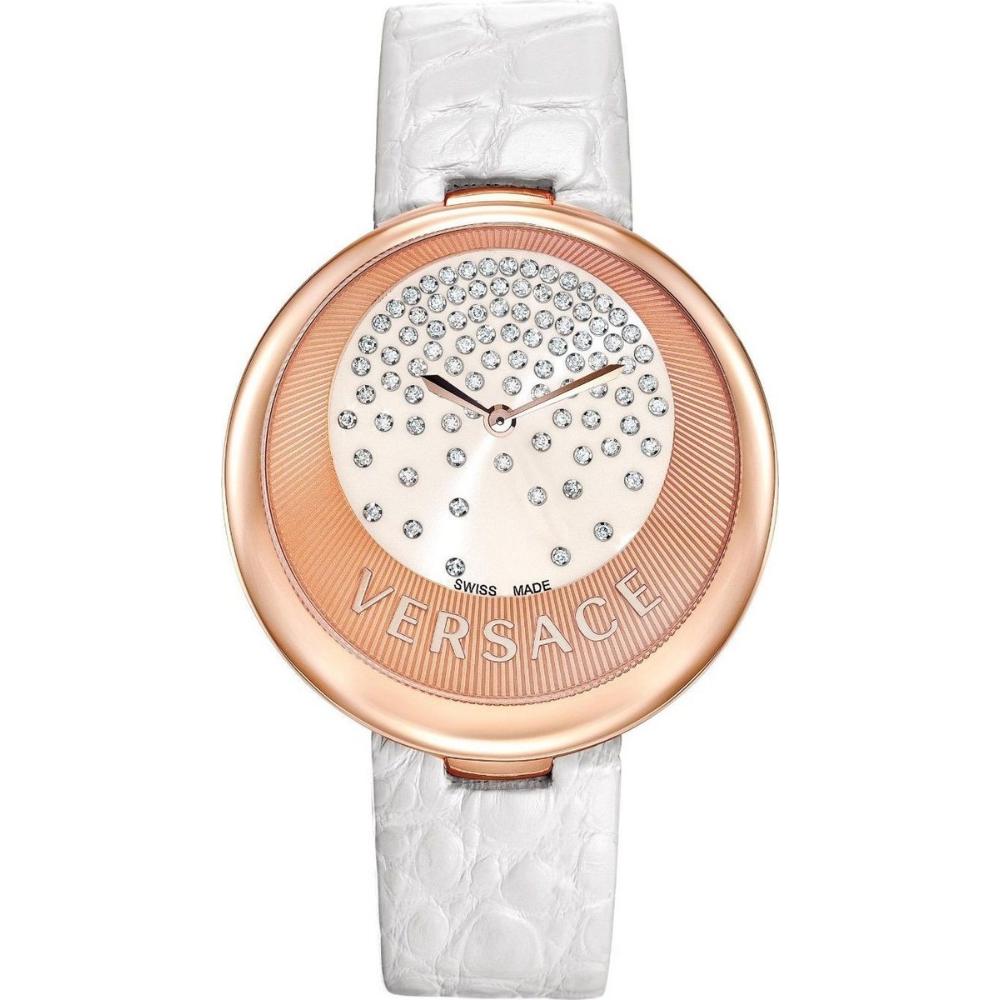 VERSACE Perpetuelle 40mm Rose Gold Stainless Steel Leather Strap 87Q80D98FS001