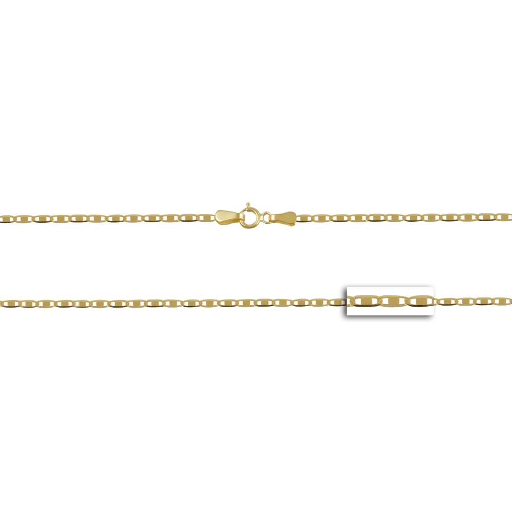 CHAIN Necklace Valentino Masif K14 50cm Yellow Gold VAL050Y-K14.50