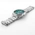 ROAMER Elite Automatic Green Dial 42mm Silver Stainless Steel Bracelet Box Set with Black Leather Strap 970983-41-75-20-5