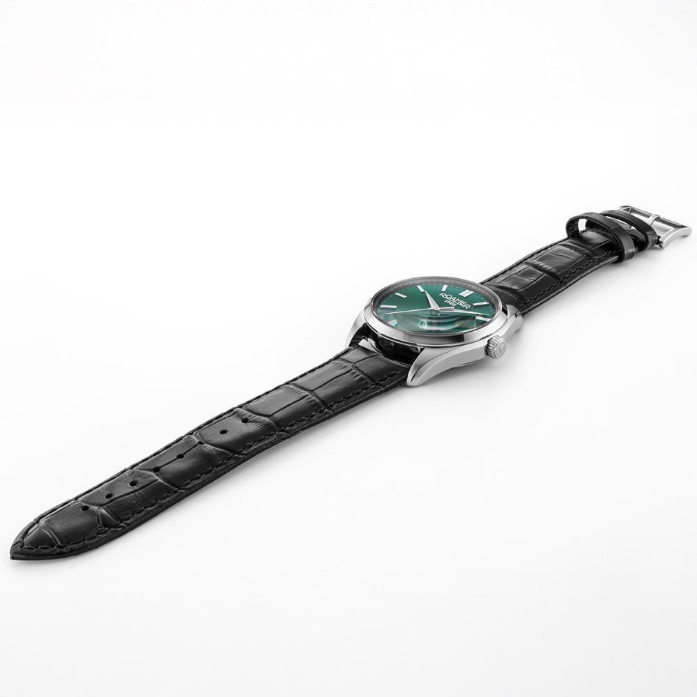 ROAMER Elite Automatic Green Dial 42mm Silver Stainless Steel Bracelet Box Set with Black Leather Strap 970983-41-75-20 - 7
