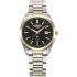 ROAMER Elite Automatic Black Dial 42mm Two Tone Gold Stainless Steel Bracelet Box Set with Black Leather Strap 970983-47-85-20 - 1