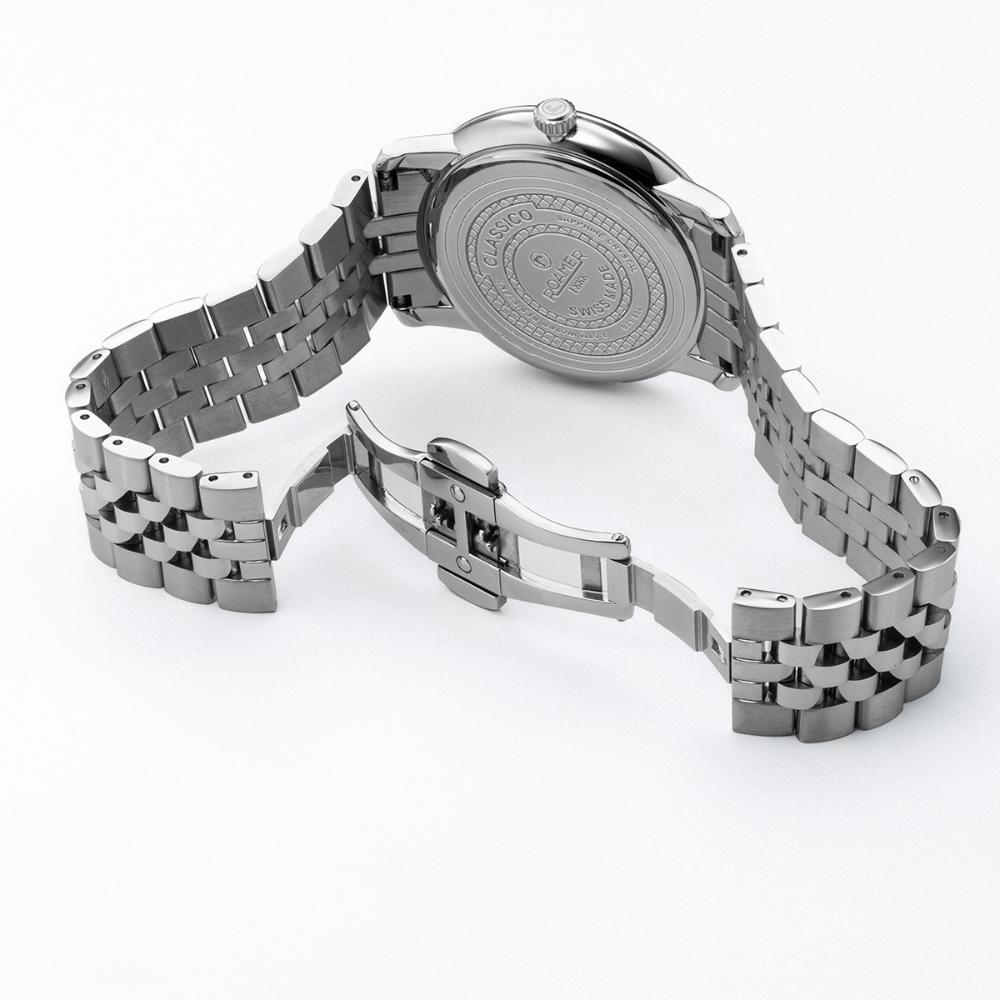 ROAMER Classico Gents Blue Dial 40mm Silver Stainless Steel Bracelet 971856-41-45-50