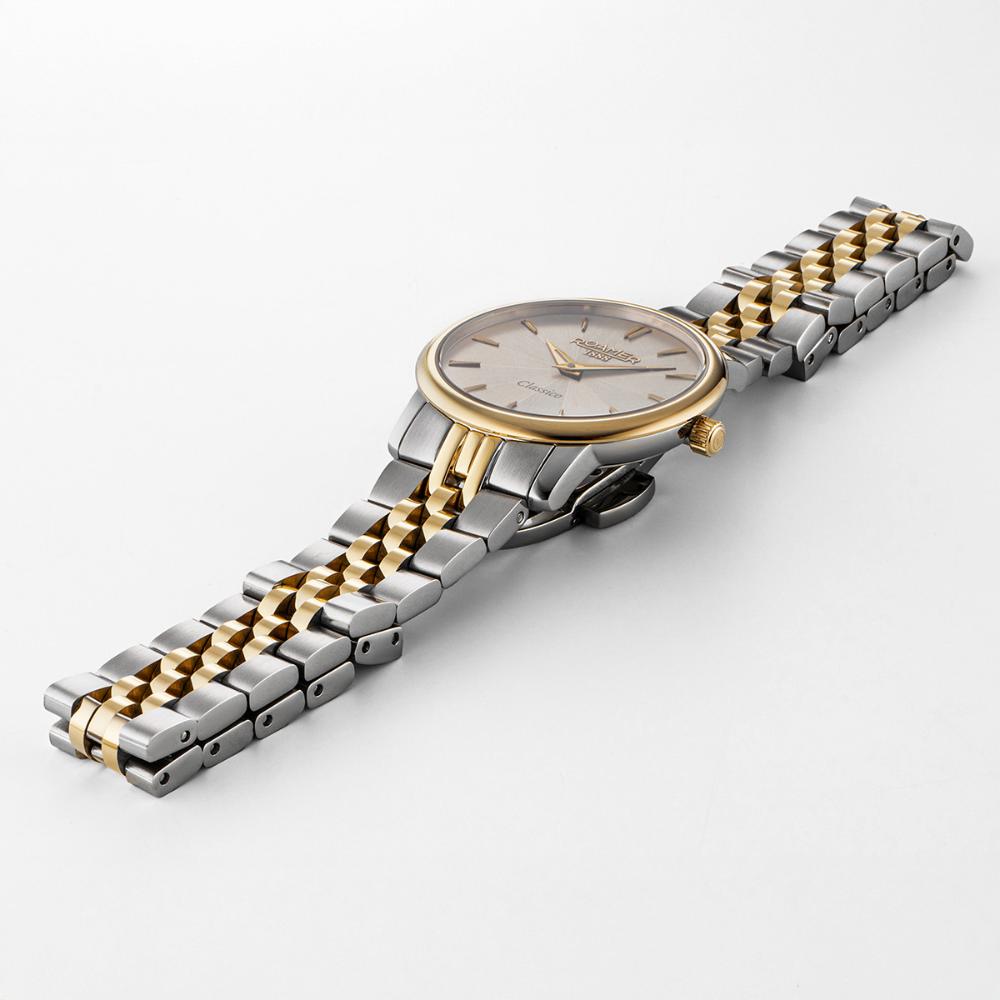 ROAMER Classico Ladies Champagne Dial 30mm Two Tone Gold Stainless Steel Bracelet 971857-48-55-50