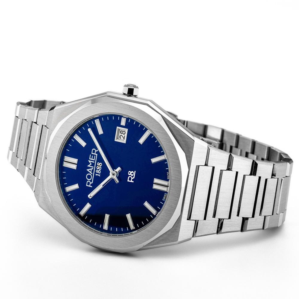 ROAMER R8 Gents Collection Blue Dial 40mm Silver Stainless Steel Bracelet 972980-41-45-20