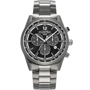 ROAMER Helios Power Chronograph Black 43.5mm Black Titanium Bracelet 973981-44-85-20 - 56456